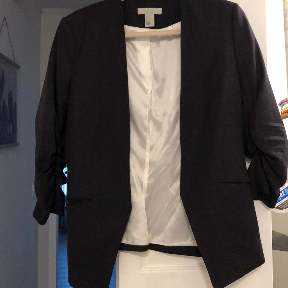 Blue Dot Open Front Blazer